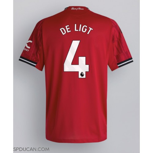 Muški Nogometni Dres Manchester United Matthijs de Ligt #4 Domaci 2025-26 Kratak Rukav